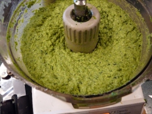 Everything all whizzed in food processor, it's soooo easy!